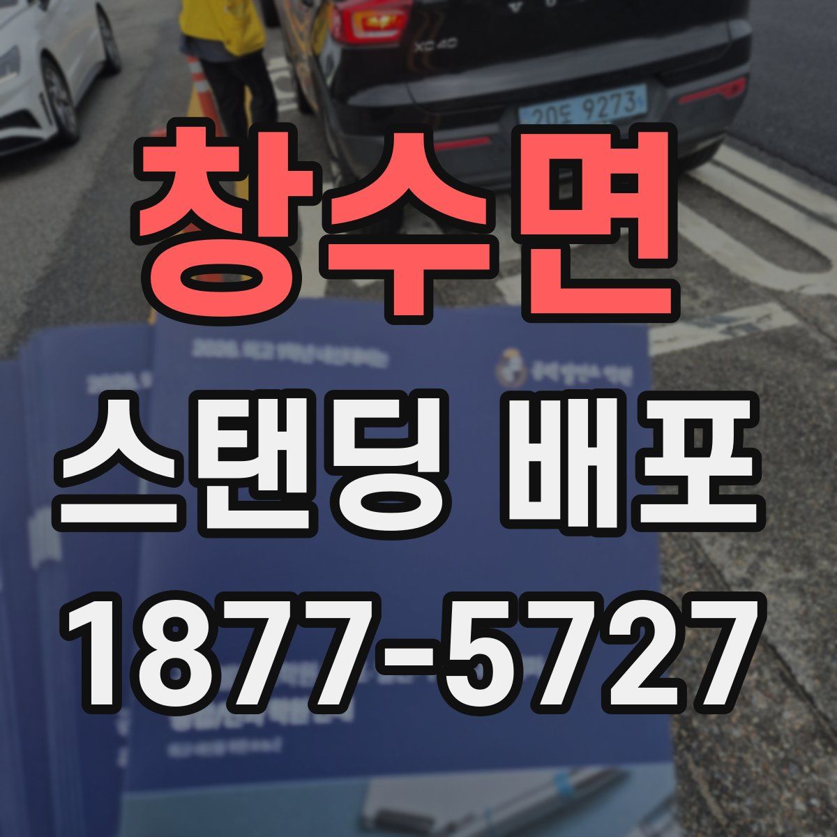 창수면 스탠딩 배포