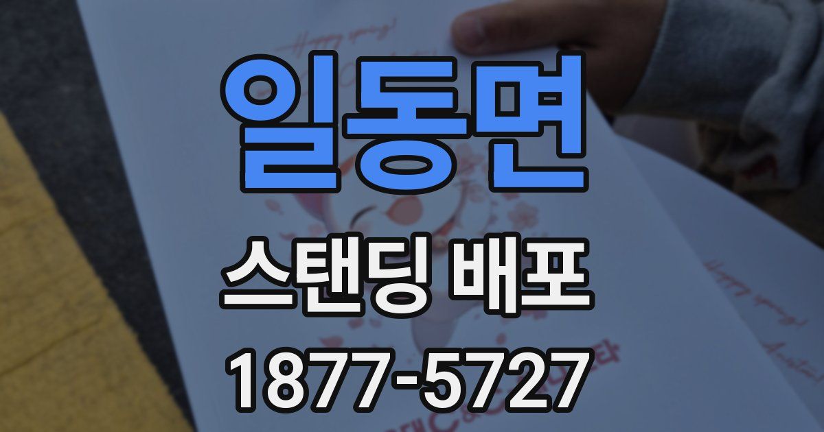 일동면 스탠딩 배포