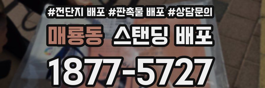 매룡동 스탠딩 배포