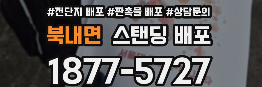 북내면 스탠딩 배포