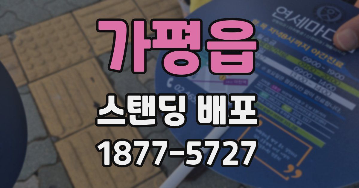 가평읍 스탠딩 배포