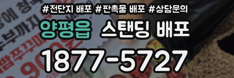 양평읍 스탠딩 배포