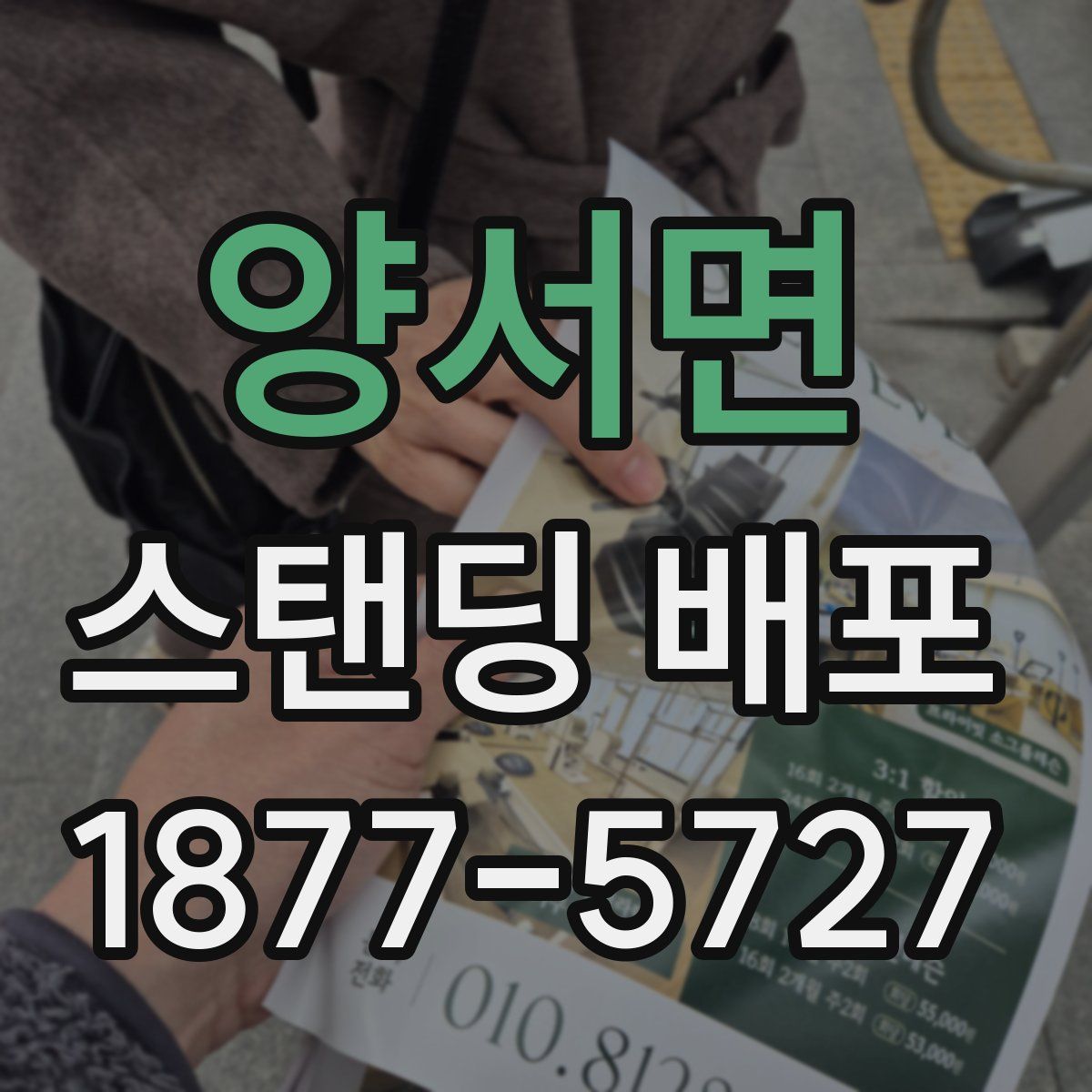 양서면 스탠딩 배포