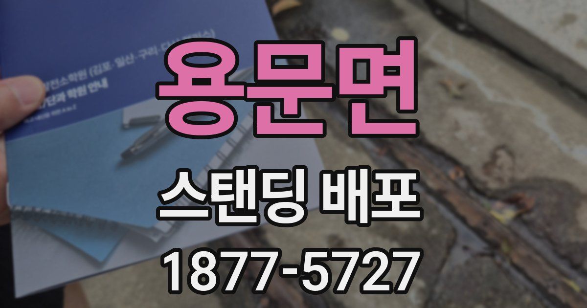 용문면 스탠딩 배포