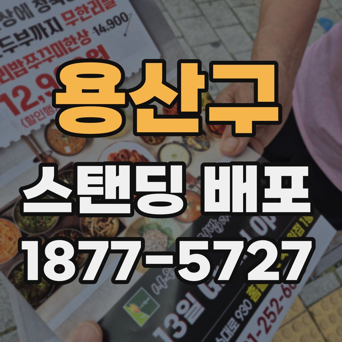 용산구 스탠딩 배포