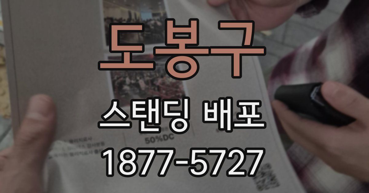 도봉구 스탠딩 배포