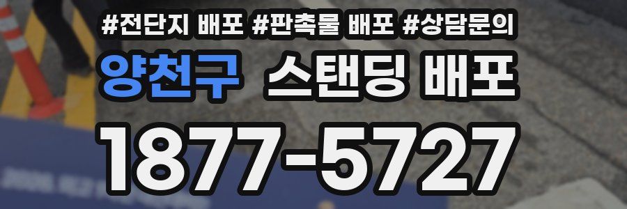 양천구 스탠딩 배포
