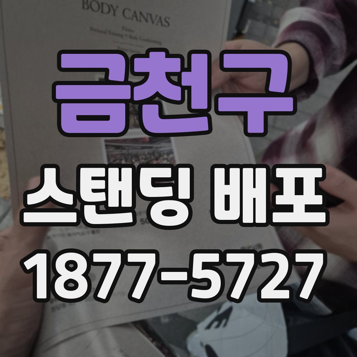 금천구 스탠딩 배포