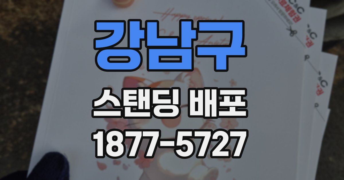 강남구 스탠딩 배포