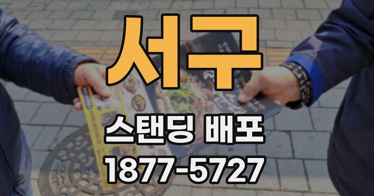 서구 스탠딩 배포