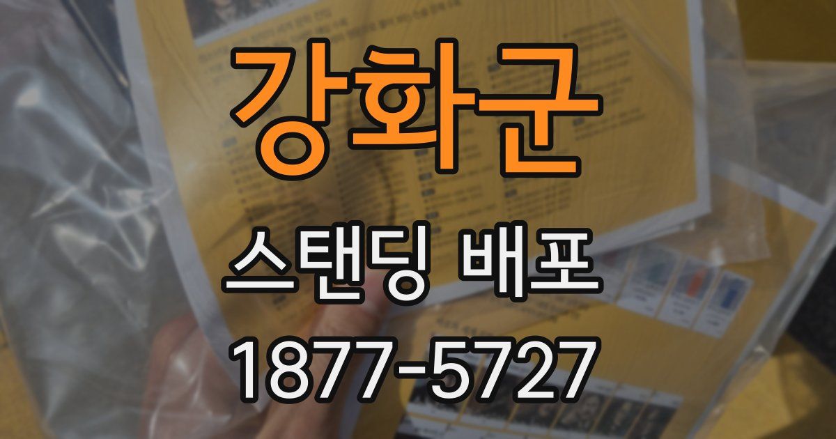 강화군 스탠딩 배포