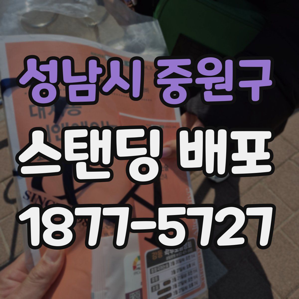 성남시 중원구 스탠딩 배포