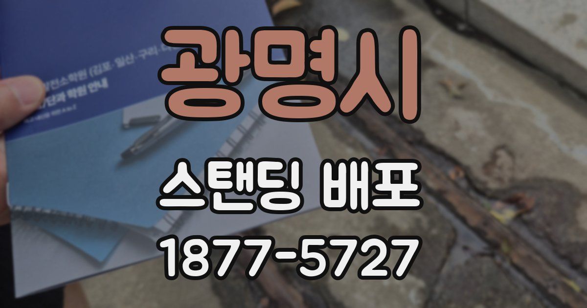 광명시 스탠딩 배포