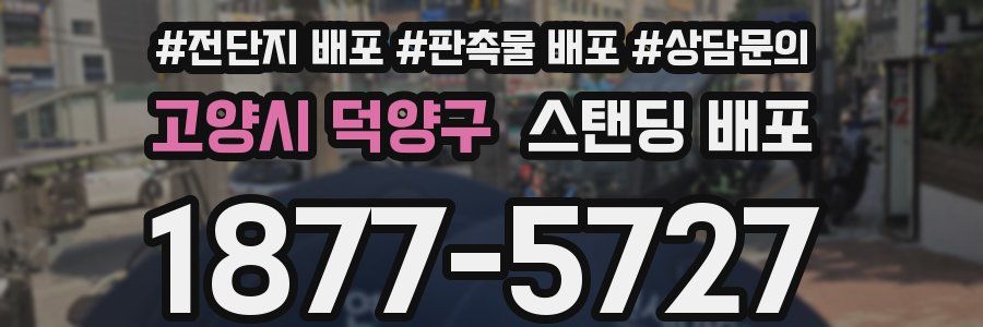 고양시 덕양구 스탠딩 배포