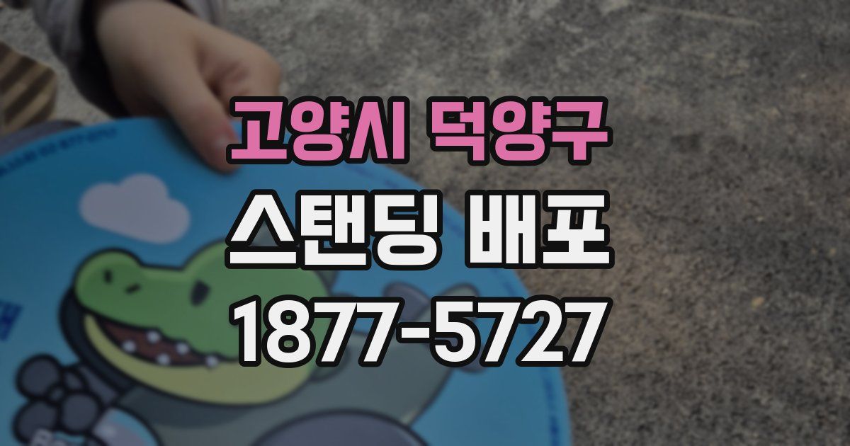 고양시 덕양구 스탠딩 배포