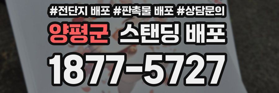 양평군 스탠딩 배포
