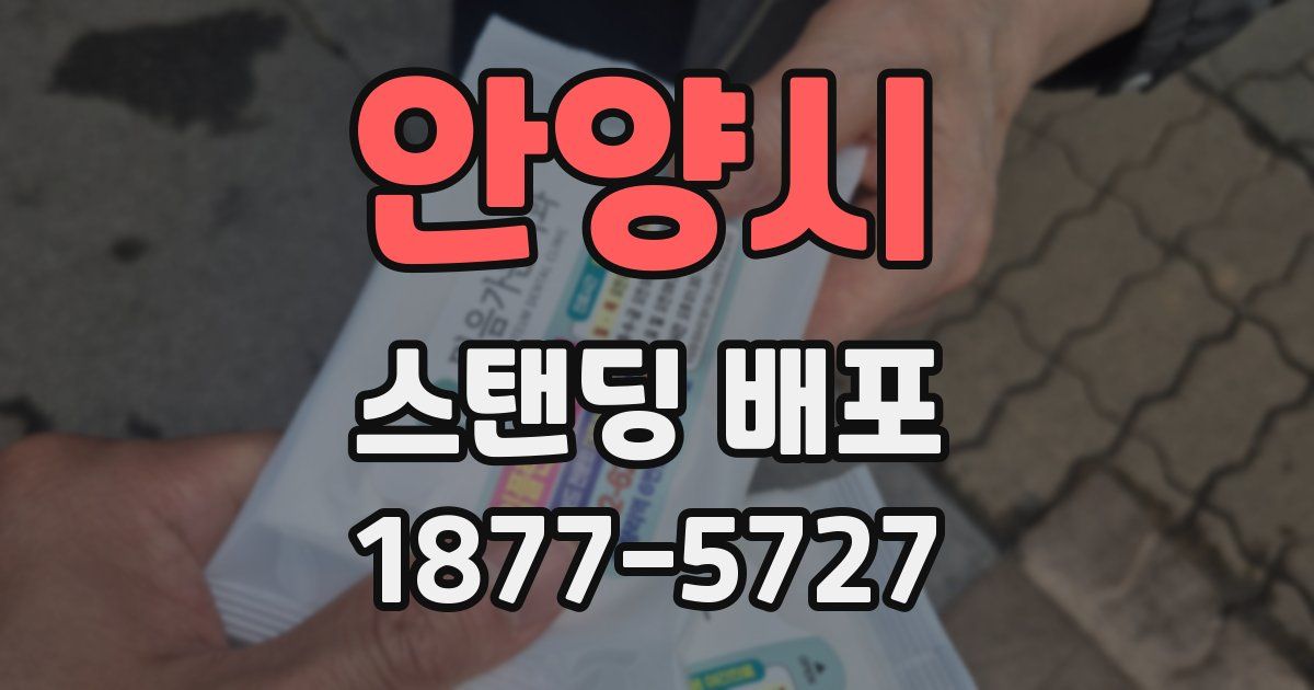 안양시 스탠딩 배포