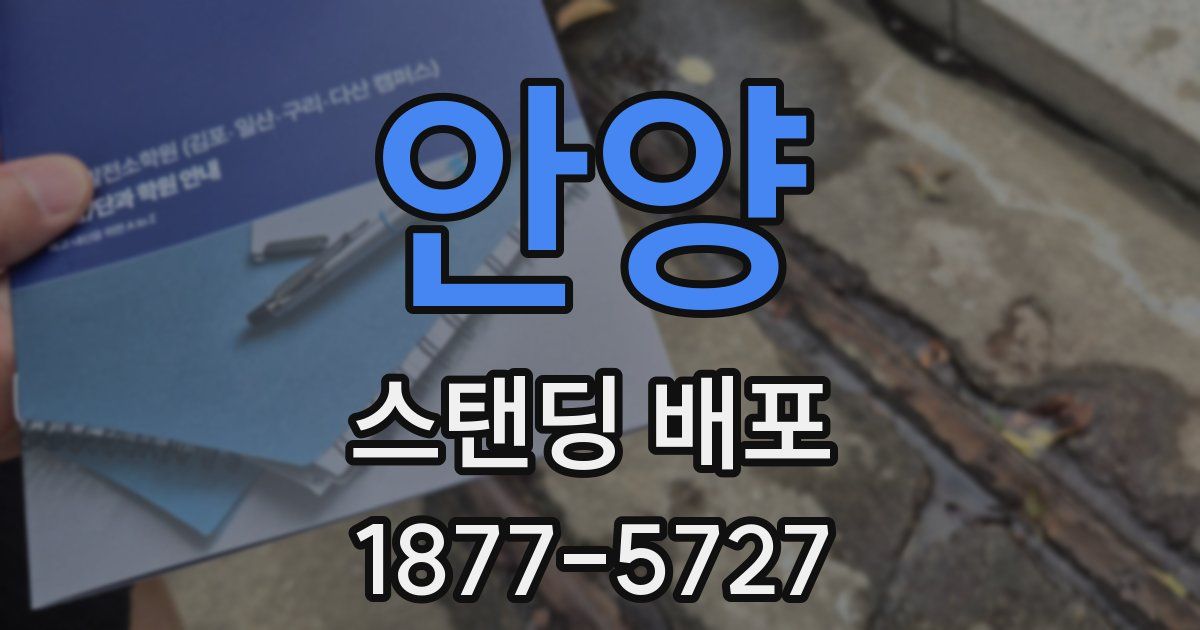 안양 스탠딩 배포