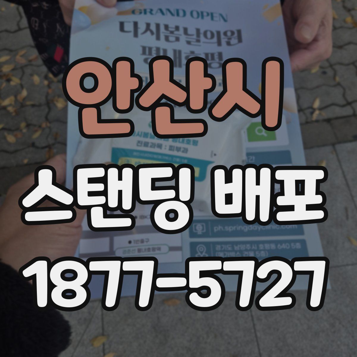 안산시 스탠딩 배포