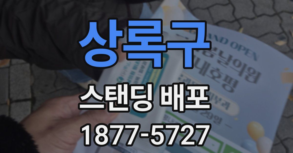 상록구 스탠딩 배포