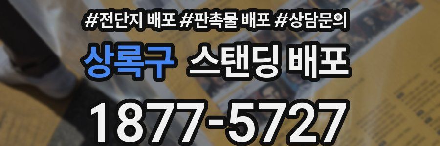 상록구 스탠딩 배포