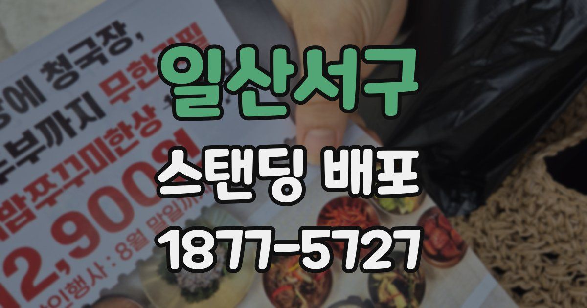 일산서구 스탠딩 배포