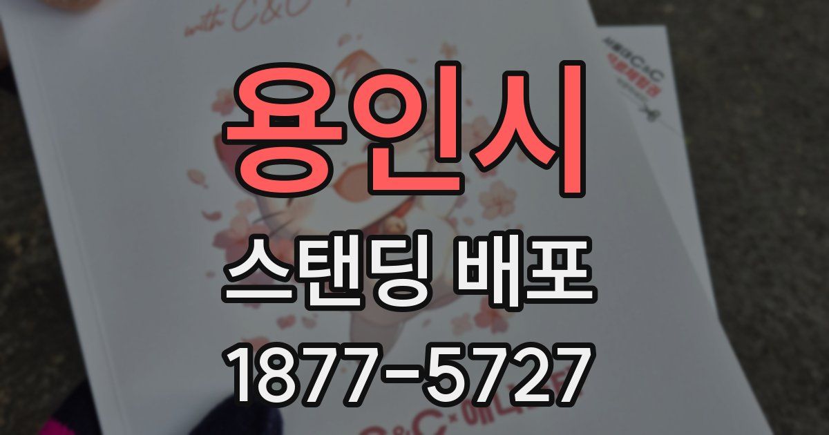 용인시 스탠딩 배포