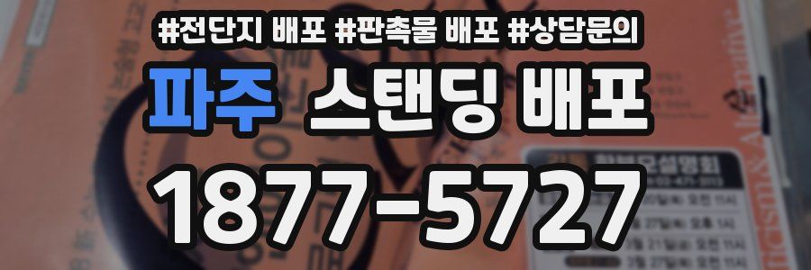 파주 스탠딩 배포