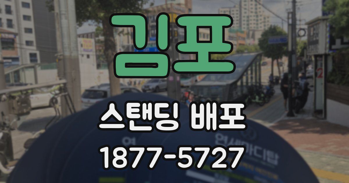 김포 스탠딩 배포