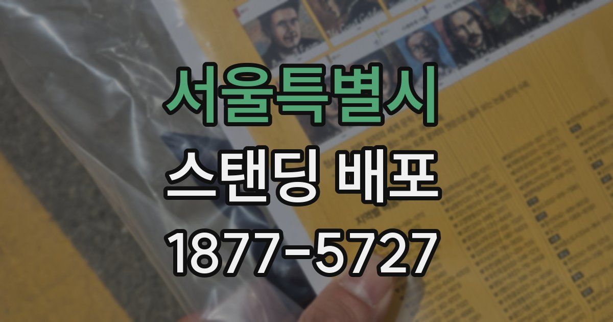 서울특별시 스탠딩 배포