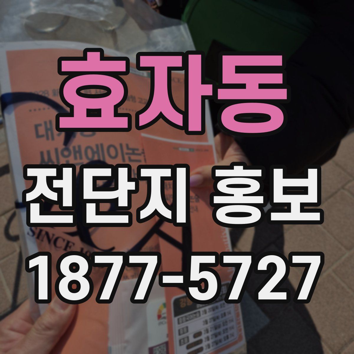 효자동 전단지 홍보