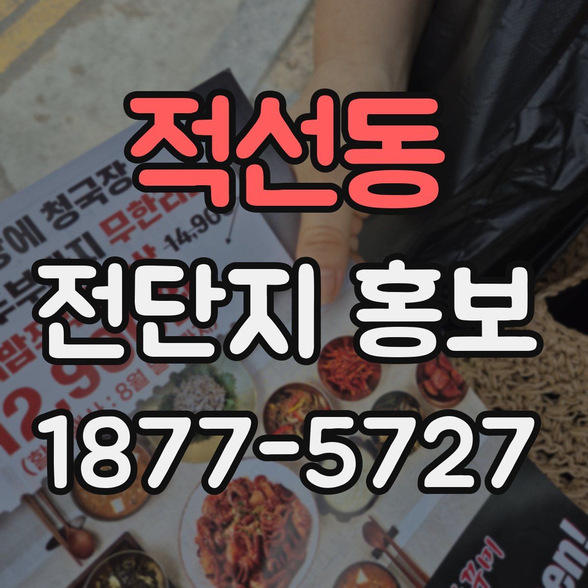 적선동 전단지 홍보