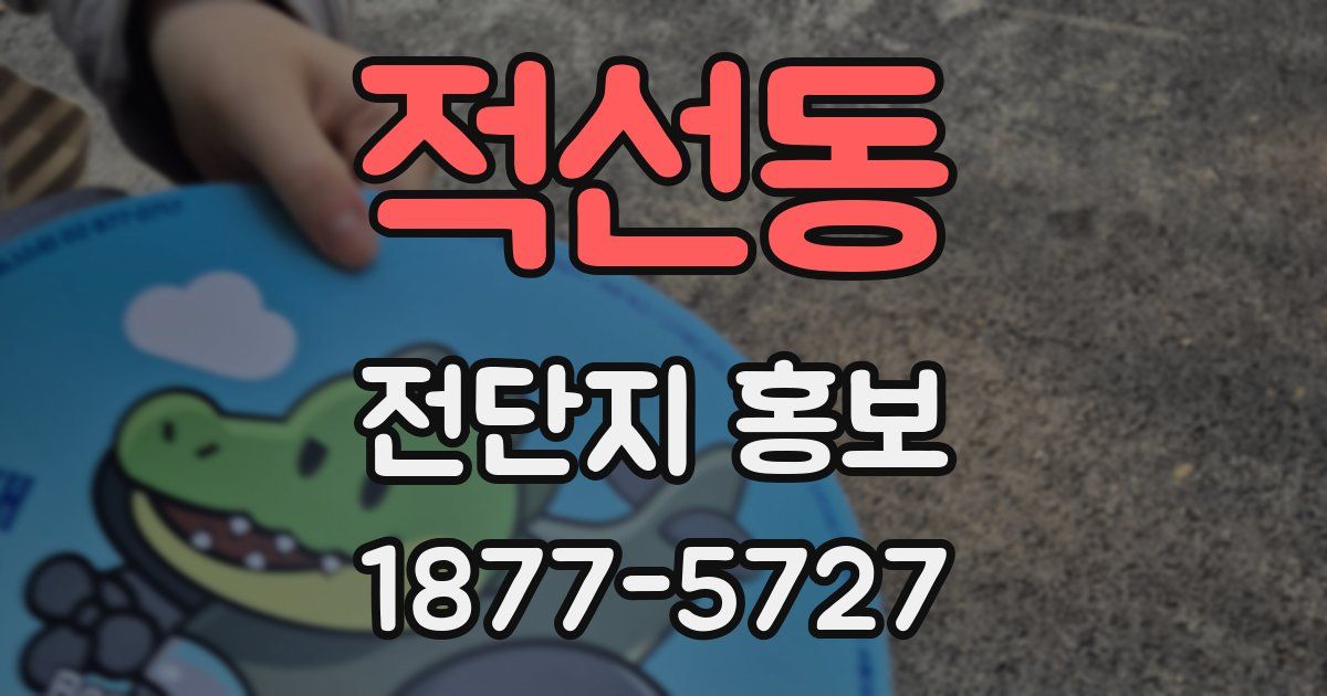 적선동 전단지 홍보
