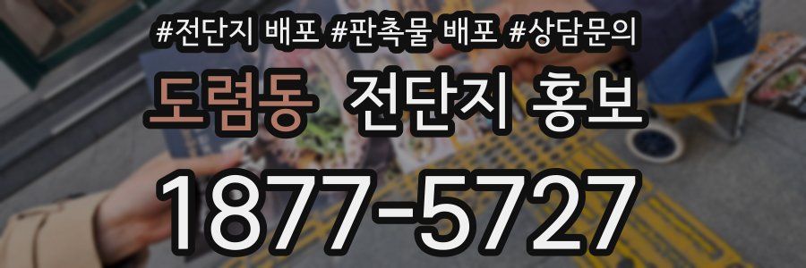 도렴동 전단지 홍보