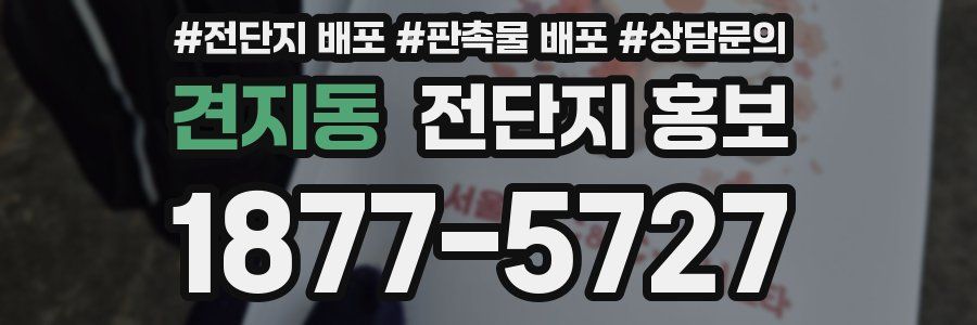 견지동 전단지 홍보