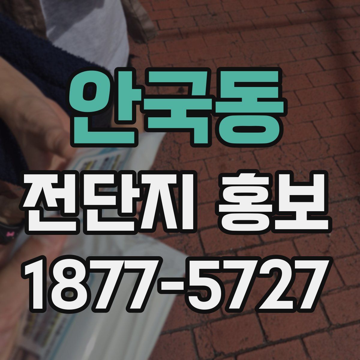 안국동 전단지 홍보