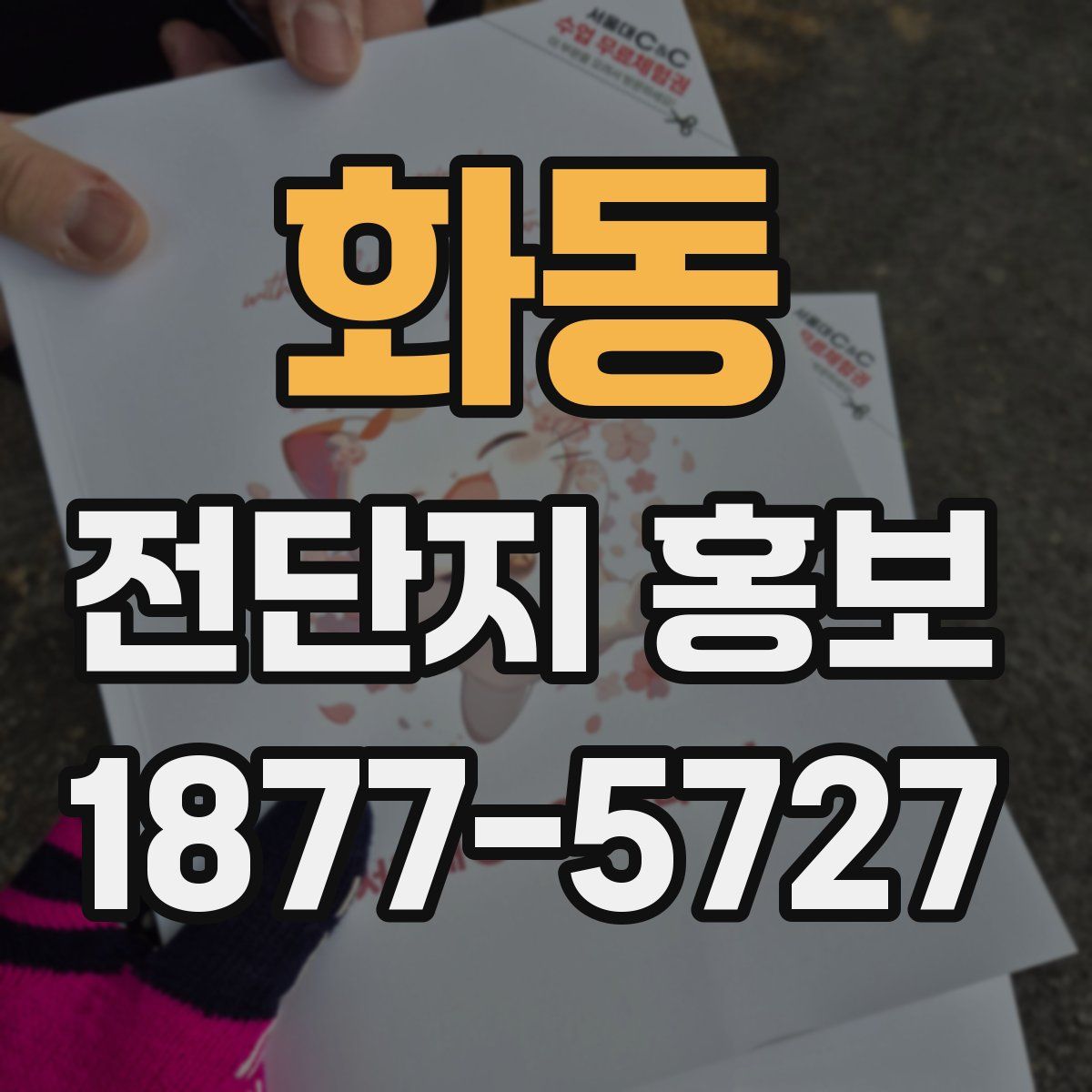 화동 전단지 홍보