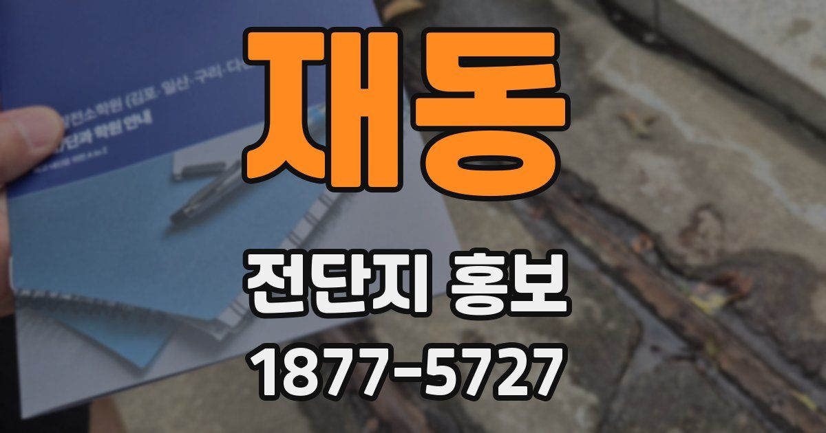 재동 전단지 홍보