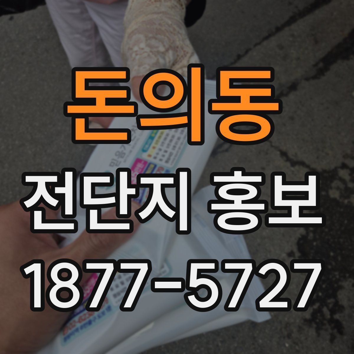 돈의동 전단지 홍보