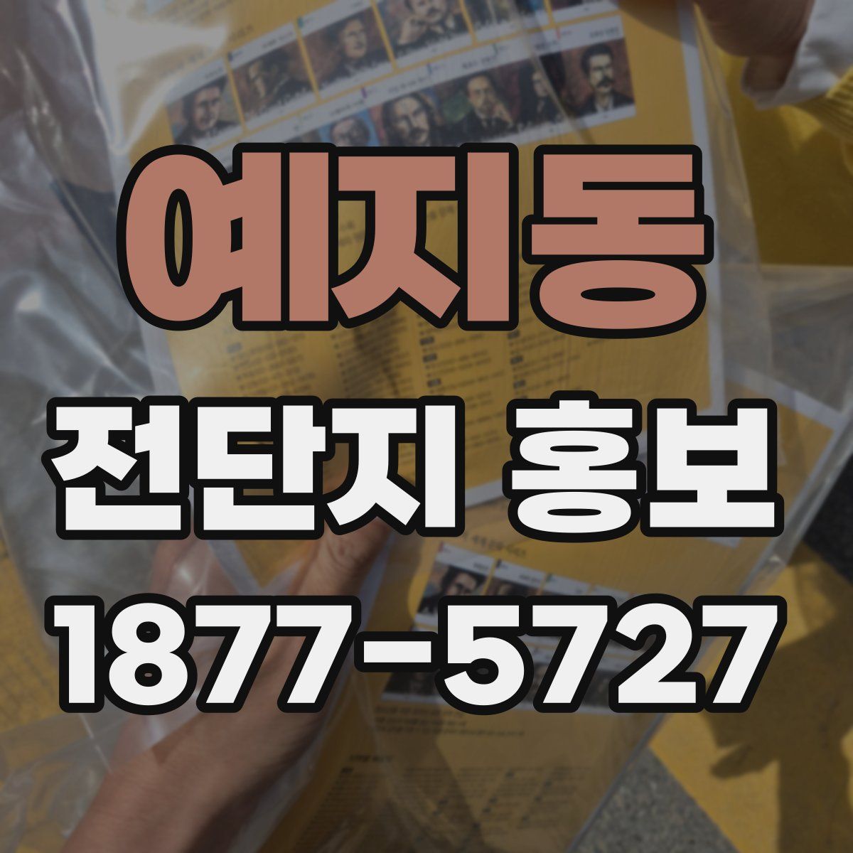 예지동 전단지 홍보