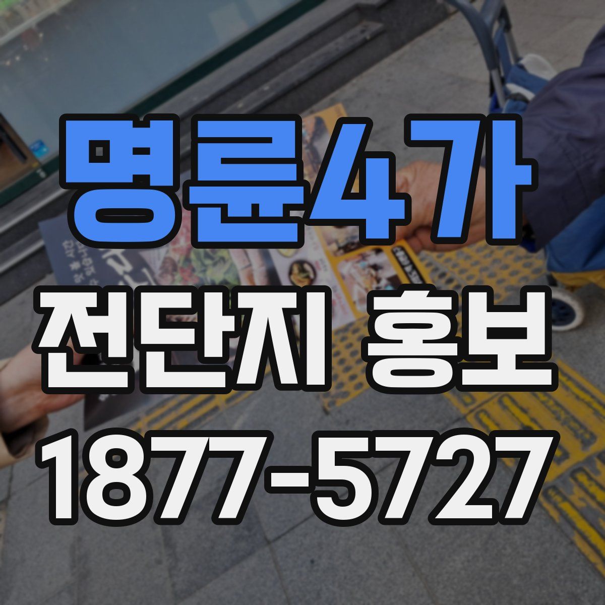 명륜4가 전단지 홍보