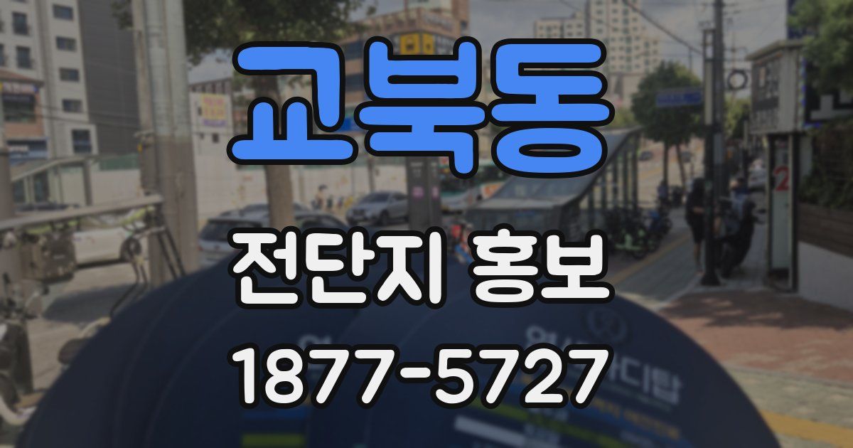 교북동 전단지 홍보