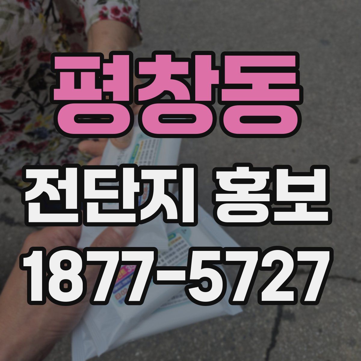 평창동 전단지 홍보