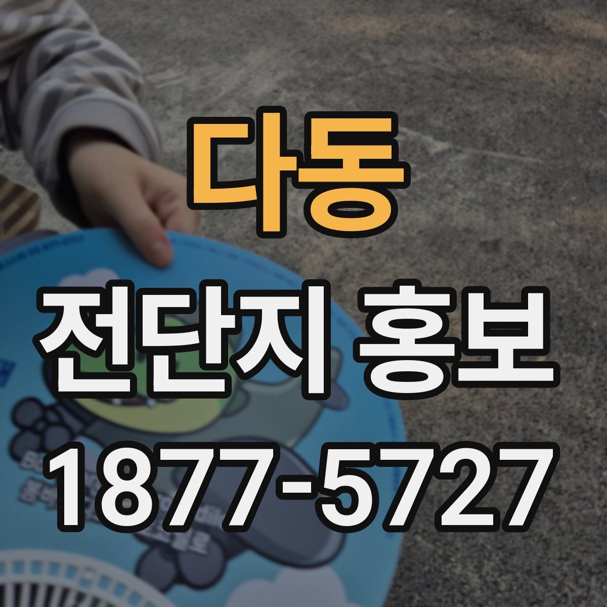 다동 전단지 홍보
