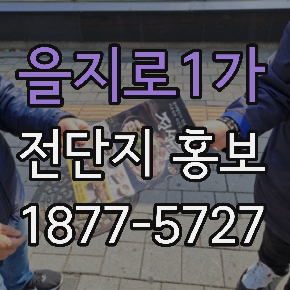 을지로1가 전단지 홍보
