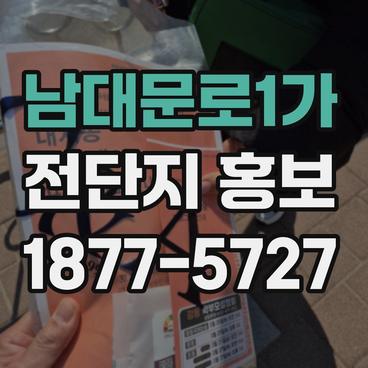 남대문로1가 전단지 홍보