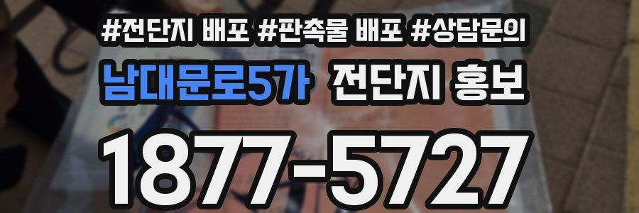 남대문로5가 전단지 홍보