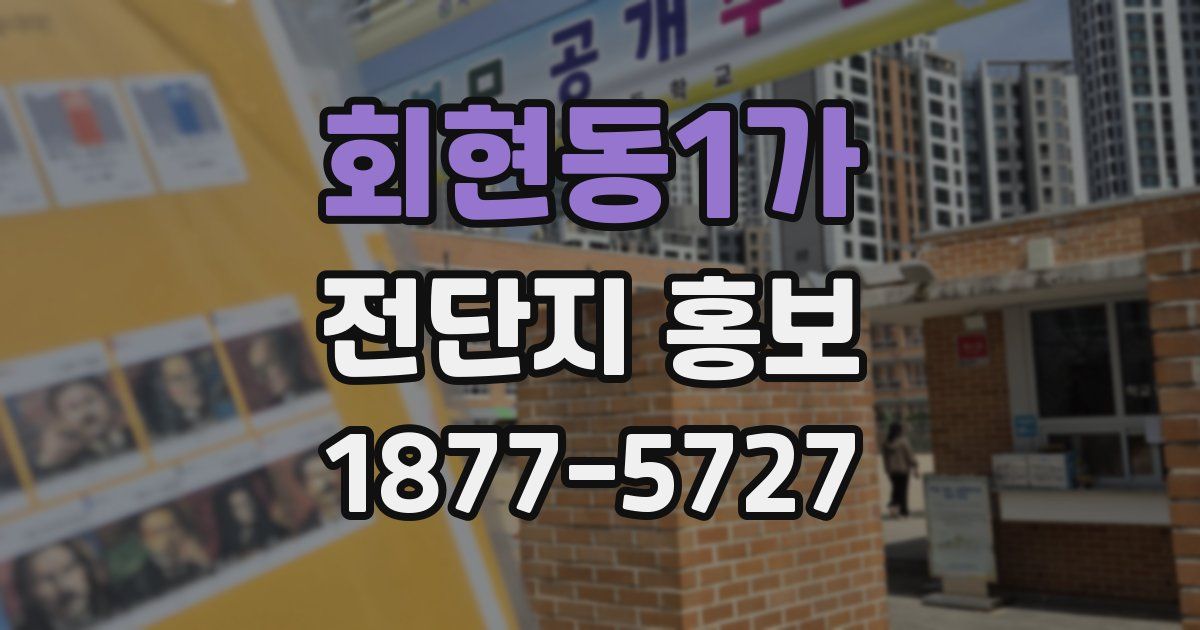 회현동1가 전단지 홍보