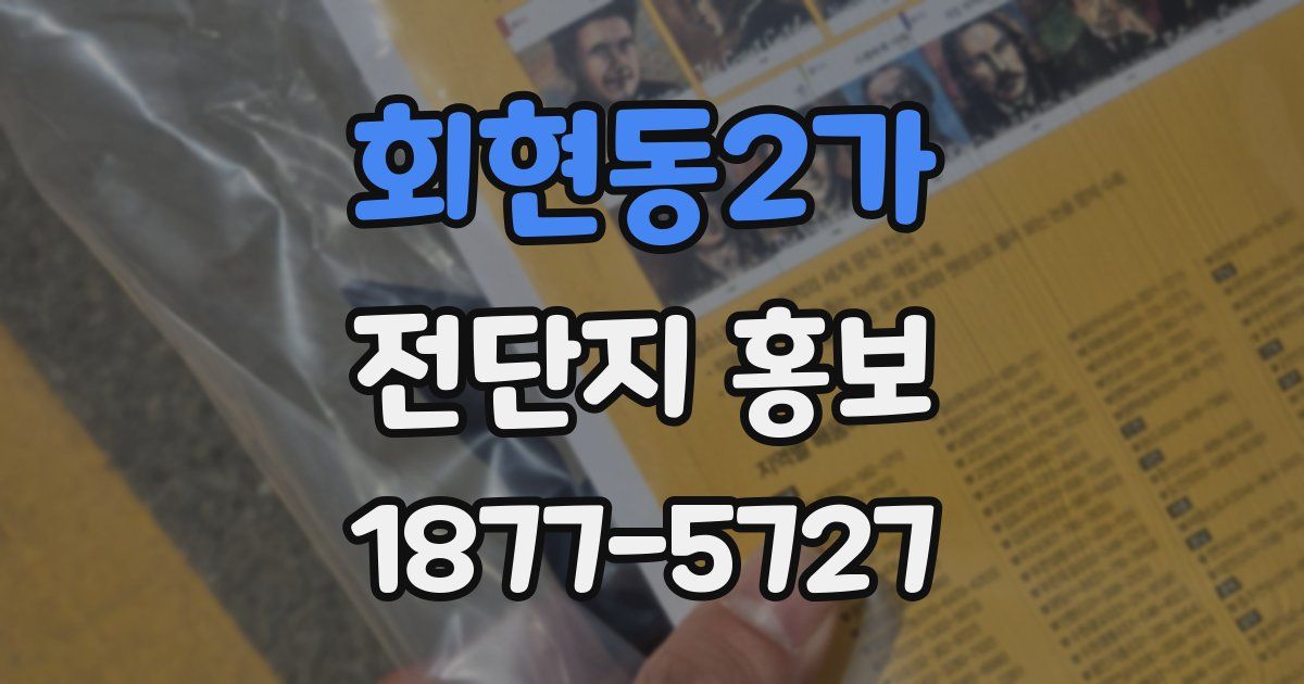회현동2가 전단지 홍보