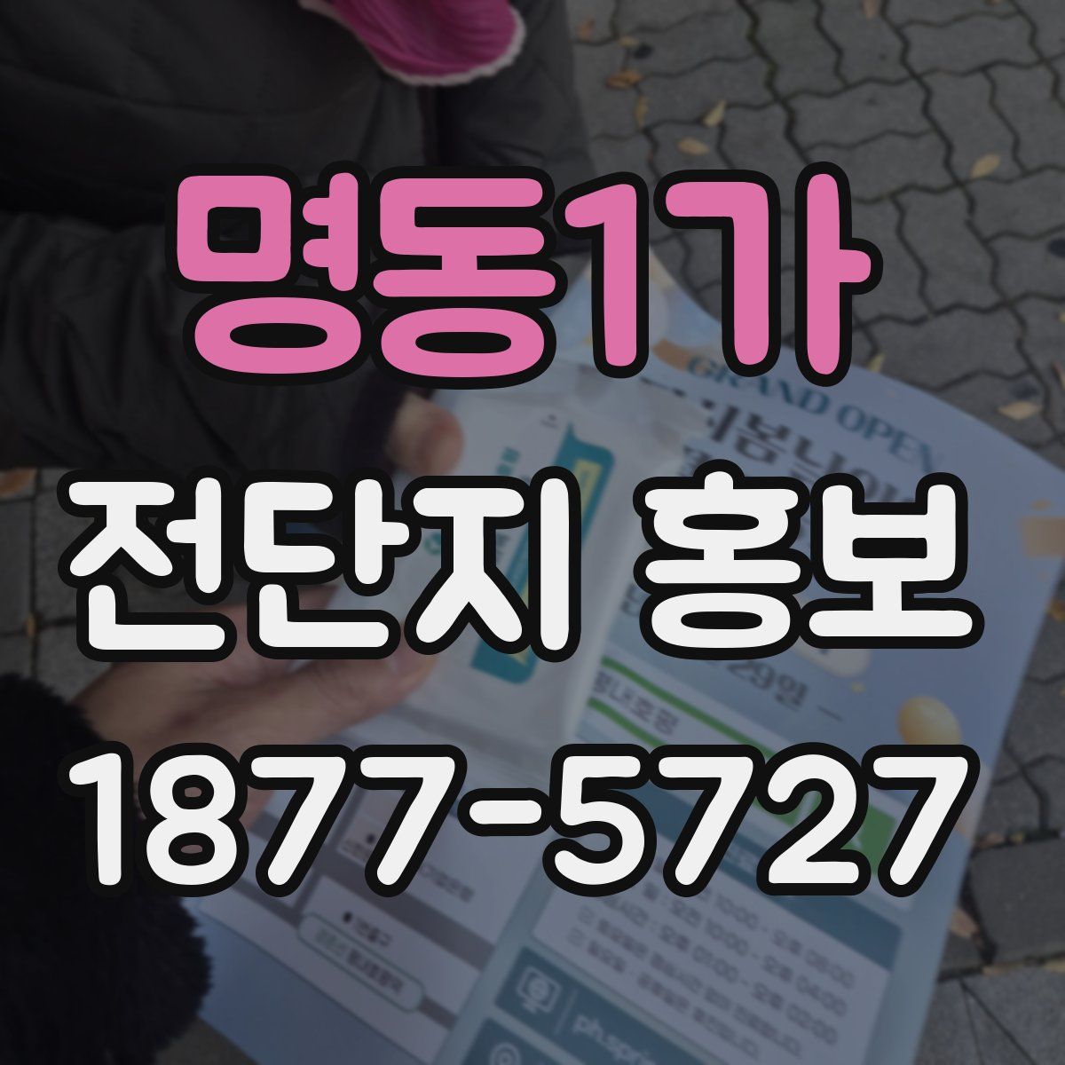 명동1가 전단지 홍보